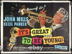 It's Great to be Young Original Quad Movie Poster Cecil Parker John Mills 1956