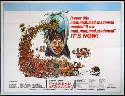 Its a Mad Mad Mad Mad World ORIGINAL Quad Movie Poster Spencer Tracey 1970RR