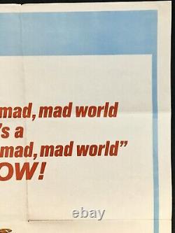 Its a Mad Mad Mad Mad World Original Quad Movie Poster Spencer Tracey 1970RR