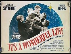 Its a Wonderful Life Original Quad Movie Poster 4K 2000s Rerelease James Stewart