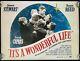 Its A Wonderful Life Original Quad Movie Poster 4k 2000s Rerelease James Stewart