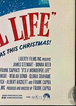 Its a Wonderful Life Original Quad Movie Poster 4K 2000s Rerelease James Stewart