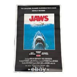 JAWS 2012 Rerelease ORIGINAL UK ONE SHEET CINEMA POSTER Digitally Restored