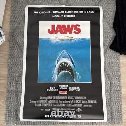 JAWS 2012 Rerelease ORIGINAL UK ONE SHEET CINEMA POSTER Digitally Restored
