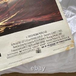 JAWS 2 (1978)rare original UK advance QUAD POSTER fantastic blood red sunset art