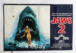 JAWS 2 Original UK Quad Film Poster 1978