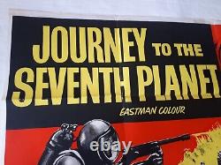 JOURNEY TO THE SEVENTH PLANET 1962 ORIGINAL POSTER UK QUAD 30x40 1960s