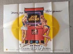 JOY STICKS (1983) Original Folded UK Quad Cinema Poster Amazing Artwork