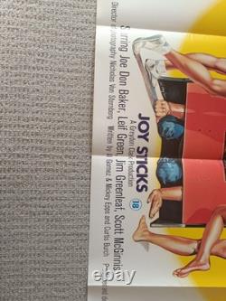 JOY STICKS (1983) Original Folded UK Quad Cinema Poster Amazing Artwork