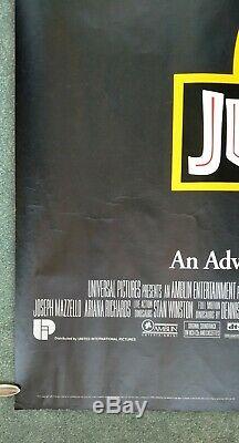 JURASSIC PARK (1993) original UK quad movie poster ROLLED UNFOLDED
