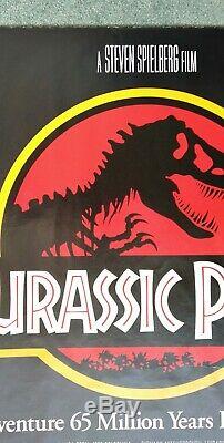 JURASSIC PARK (1993) original UK quad movie poster ROLLED UNFOLDED