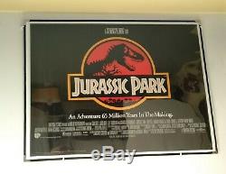 JURASSIC PARK (1993) original UK quad movie poster ROLLED UNFOLDED