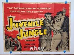 JUVENILE JUNGLE Super rare British quad! Punk teens! Kidnapping! Romance! WOW