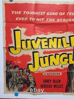 JUVENILE JUNGLE Super rare British quad! Punk teens! Kidnapping! Romance! WOW