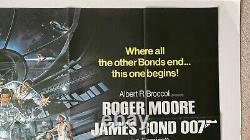 James Bond 007 Moonraker (Roger Moore) Original Movie Poster (Quad Film)