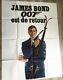 James Bond 007 Ohmss Original Vintage Movie Advertising Poster Quad Star Wars