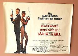 James Bond A View To A Kill Original UK Quad. 30 x 40 near mint condition