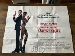 James Bond A View To A Kill Original UK Quad Movie Poster 30x40 Folded James Bond A View To A Kill Original UK Quad Movie Poster 30x40 Folded