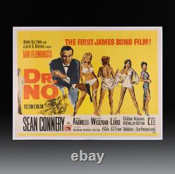 James Bond Dr No, UK Quad Poster, 1962 (Linen Backed)