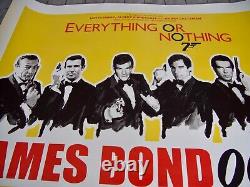 James Bond Everything Or Nothing 007 Original Cinema Poster, UK Quad, Very Rare