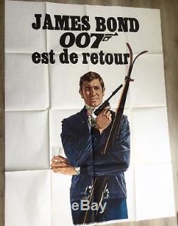 James Bond OHMSS vintage film cinema movie advertising poster quad art 007 1969
