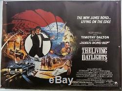 James Bond, The Living Daylights (1987) Uk British Quad Film Movie Cinema Poster