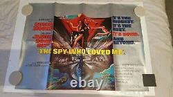 James Bond, The Spy Who Loved Me (1977) Uk British Quad Film Movie Cinema Poster