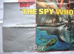 James Bond, The Spy Who Loved Me, Orig 1977 Quad Movie Film Poster, Roger Moore