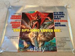 James Bond The Spy Who Loved Me Original Uk Quad Film Poster 1977 (rolled)