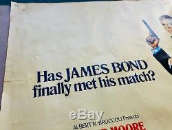 James Bond -a View To A Kill (1985)- Original Quad Roger Moore Film Movie Poster