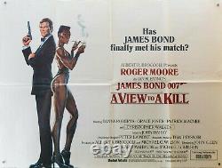 James Bond -a View To A Kill (1985)- Original Style B Uk Quad Film Movie Poster