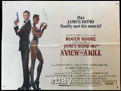 James Bond -a View To A Kill (1985)- Original Style B Uk Quad Film Movie Poster