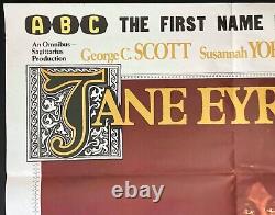 Jane Eyre ORIGINAL Quad Movie Film Cinema Poster Susannah York George C. Scott