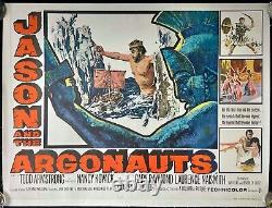 Jason and the Argonauts Original Quad Movie Poster LINEN BACKED Ray Harryhausen