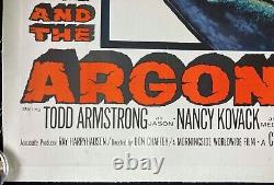 Jason and the Argonauts Original Quad Movie Poster LINEN BACKED Ray Harryhausen