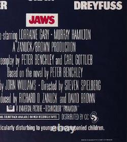 Jaws 1975 UK Quad Film Poster, Roger Kastel