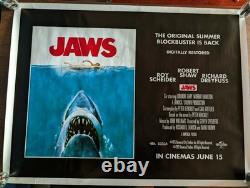 Jaws (1975) UK Quad Poster 2012 Re-release