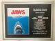 Jaws 2012 Rr Original Uk Quad Cinema Poster Rare Withdrawn Version