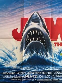 Jaws The Revenge (Jaws 4) 1987 Original UK Quad Cinema Poster Folded Jaws The Revenge (Jaws 4) 1987 Original UK Quad Cinema Poster Folded