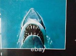 Jaws (remastered) UK quad movie poster