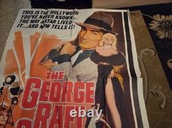 Jayne Mansfield Original 1961 quad 40 X 60 The George Raft Story Folded