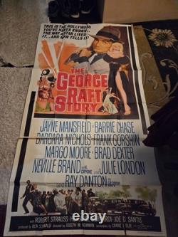 Jayne Mansfield Original 1961 quad 40 X 60 The George Raft Story Folded Jayne Mansfield Original 1961 quad 40 X 60 The George Raft Story Folded