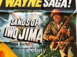 John Wayne Sands of Iwo Jima Rio Grande Original 30x40 British Quad Movie Poster