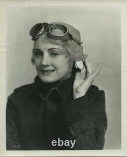 Josephine Dunn Vintage Portrait in flying cap Stamped C. S. Bull Original Photo