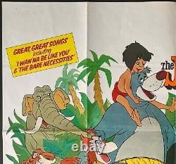 Jungle Book / Mickey's Christmas Carol Original Quad Movie Cinema Poster Disney