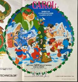 Jungle Book / Mickey's Christmas Carol Original Quad Movie Cinema Poster Disney