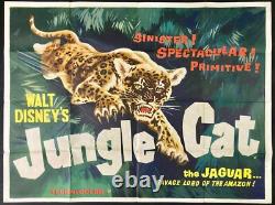 Jungle Cat ORIGINAL Quad Movie Cinema Poster Walt Disney 1960