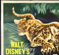 Jungle Cat ORIGINAL Quad Movie Cinema Poster Walt Disney 1960