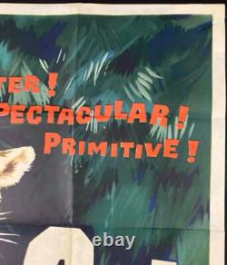Jungle Cat ORIGINAL Quad Movie Cinema Poster Walt Disney 1960