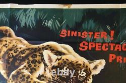 Jungle Cat Original Quad Movie Poster Walt Disney Documentary James Algar 1959